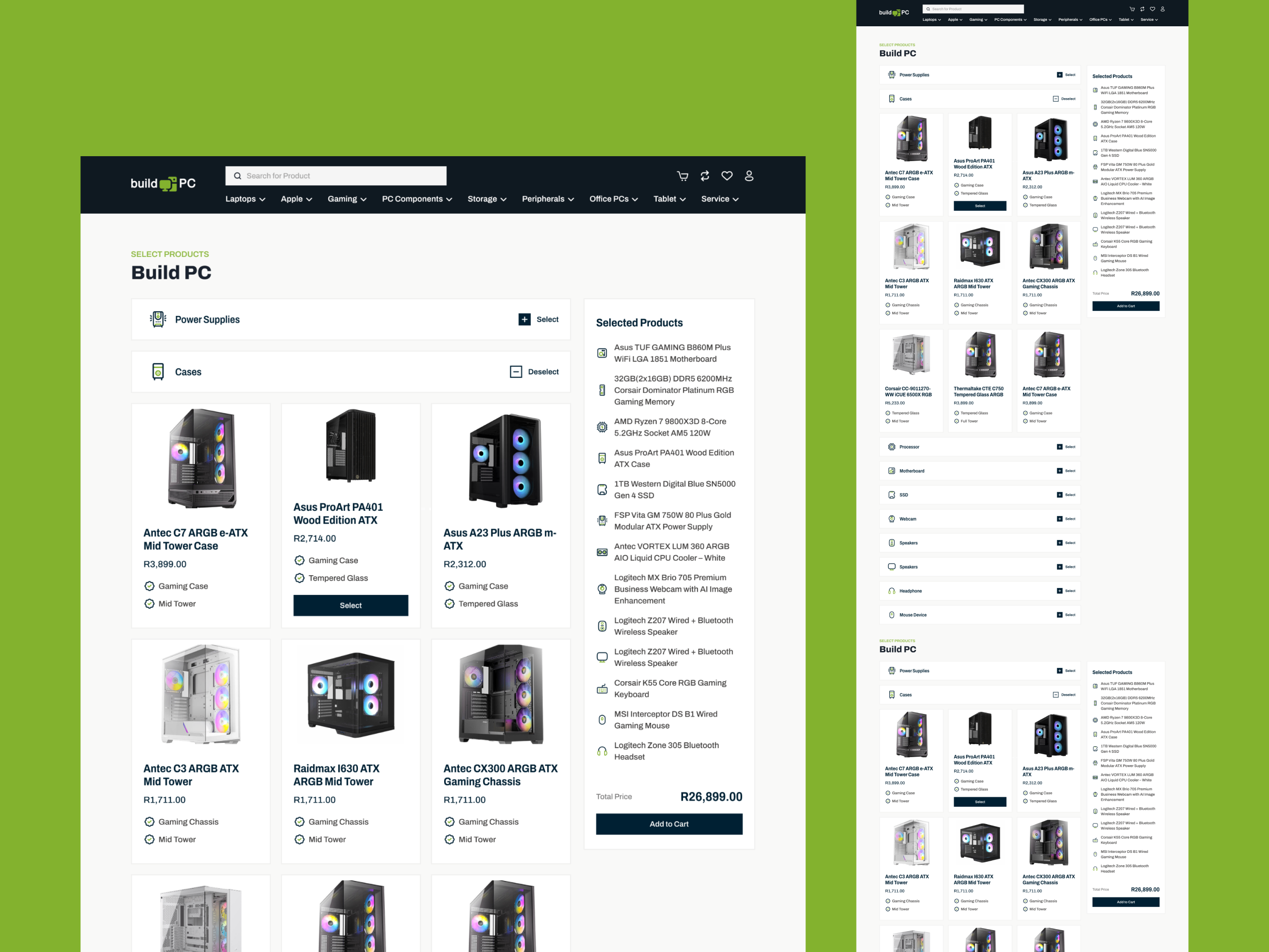 PC Builder E-commerce Website
