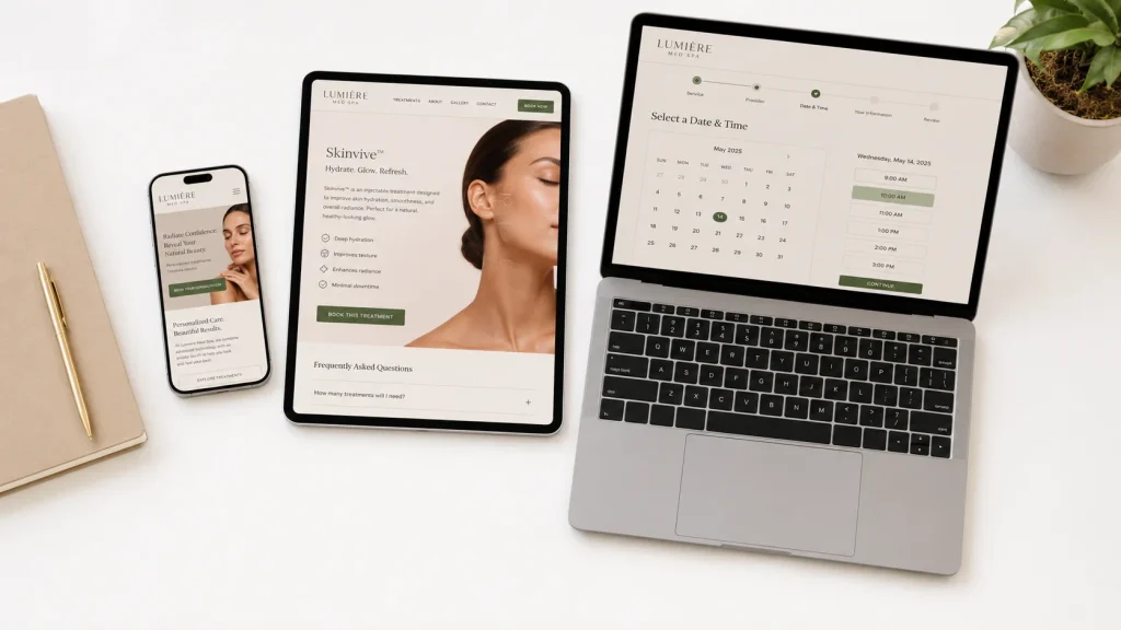 Attract qualified aesthetic patient traffic and convert them into bookings